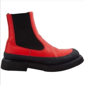 Celine country ankle boots RED